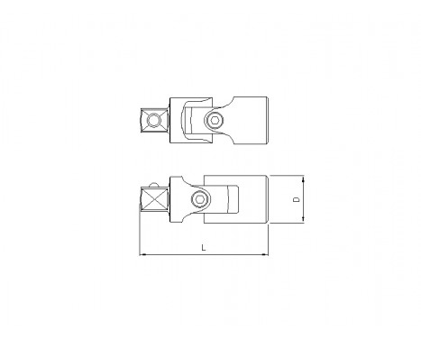 Cardan joint 1/4", Image 2