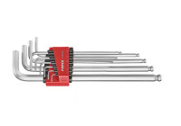 Force right angle ball socket wrench set extra long 10-piece