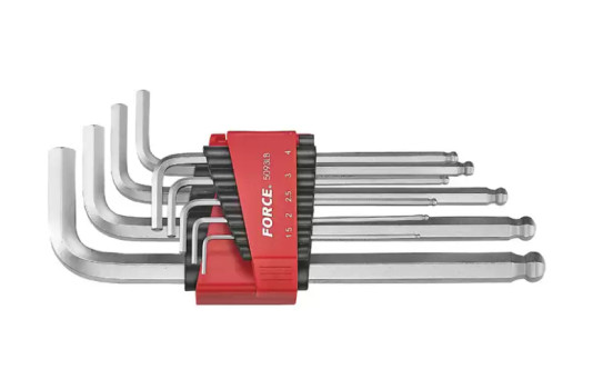 Force right angle ball socket wrench set long 9-piece