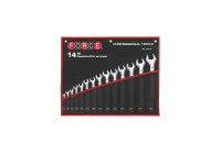 Force combination wrench set 14 pieces