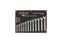 Force combination wrench set with bag 16 pieces