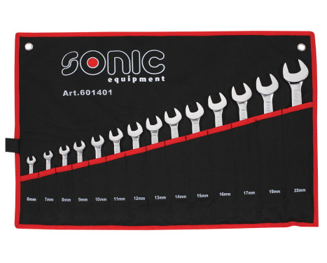 Ring spanner set in case 14 pcs.