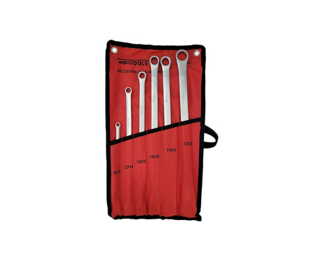 Double ring spanner set MM extra long 6-piece