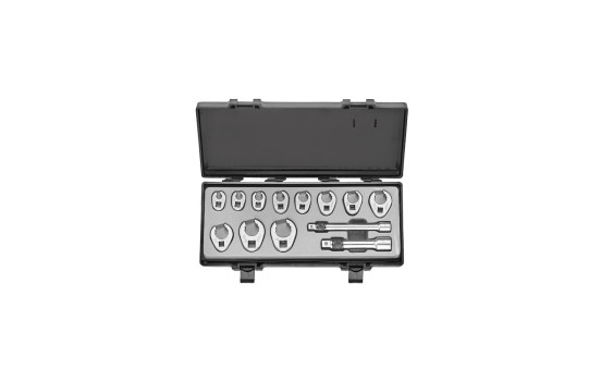 Force Crowfoot open ring spanner set (SAE) 13-piece