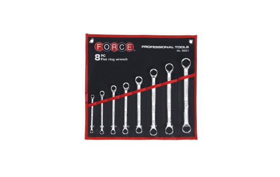 Force open Ring spanner set with bag 8-piece