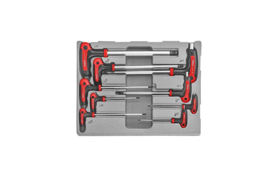 9pc Hex ball point grip key set (SAE), Image 2