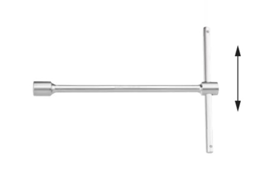Force T-handle Allen key socket wrench adjustable: 15mm