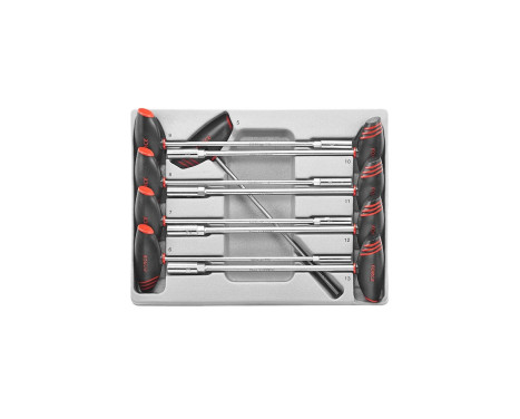 T-handle socket wrench set Hexagon 9 pieces