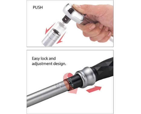 Rooks Torque wrench 1/4'' 5-25 Nm, Image 4