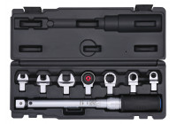 Torque wrench set 9x12 ring + open 12-60Nm 8-pcs.