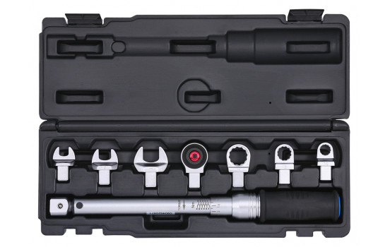 Torque wrench set 9x12 ring + open 12-60Nm 8-pcs.