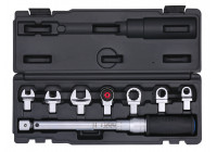 Torque wrench set 9x12 ring + open 4-20Nm 8 pcs.