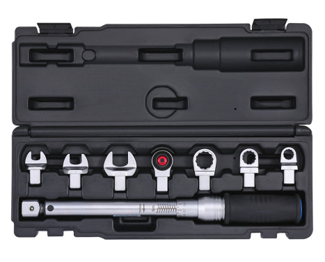 Torque wrench set 9x12 ring + open 4-20Nm 8 pcs.