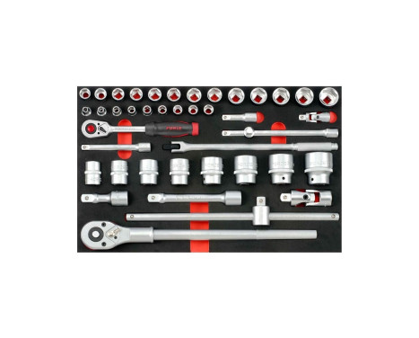 Force 1/2" & 3/4" Socket and Wrench Set 42-piece (EVA)