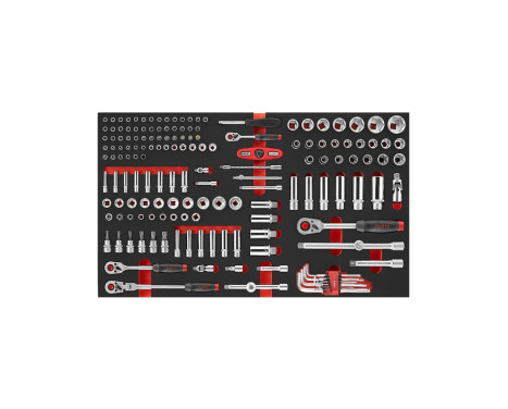 Force 1/4", 3/8" & 1/2" Socket and Wrench Set 162 Piece (EVA)