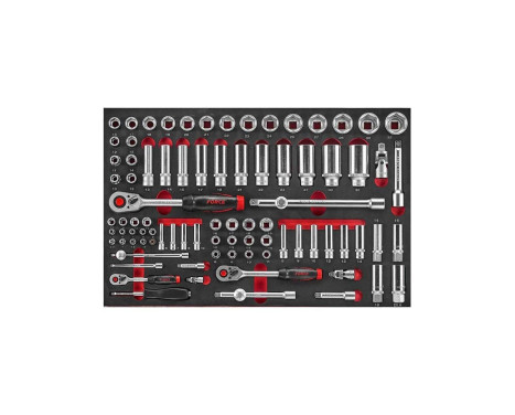 Force 1/4", 3/8" & 1/2" Socket and Wrench Set 88-piece (EVA)
