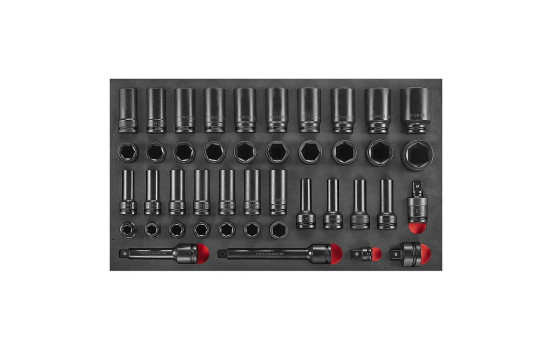 Force 3/4" Impact Socket Set 43-piece (EVA), Image 2