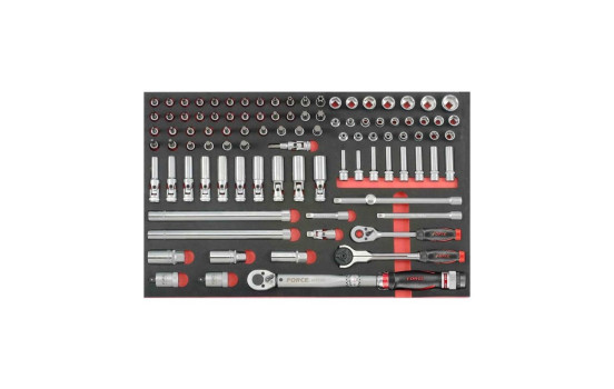 Force 3/8" Socket and Bit Socket Set 98-piece (EVA), Image 2