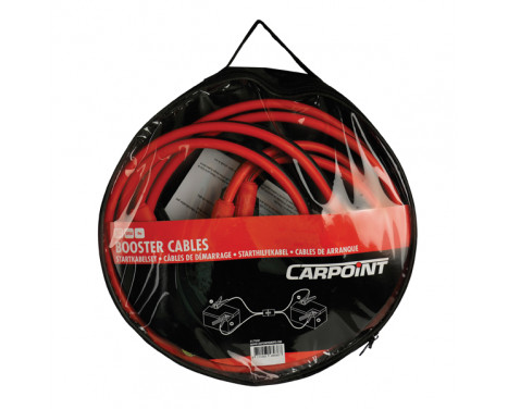 500A jumper cables with copper clamps and safety plug, Image 2