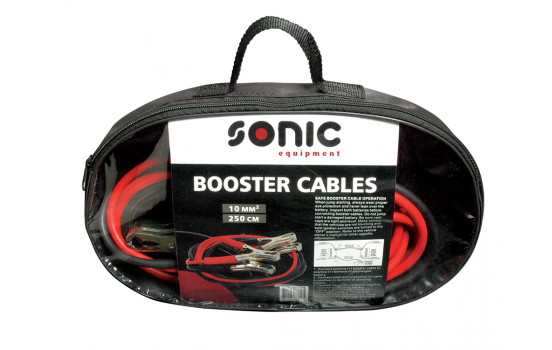 Jumper cables (10mm²) 2.5 meters with metal clamps