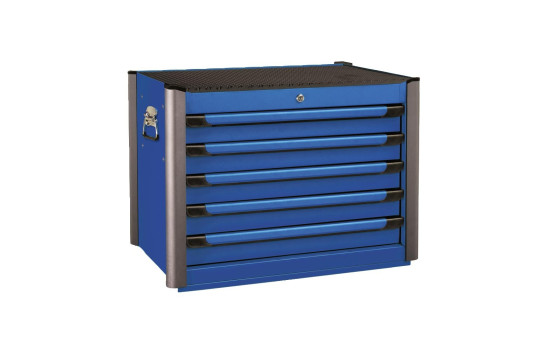 Blue tool chest with 5 drawers