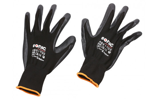 PU-flex working glove black size 9 (L)