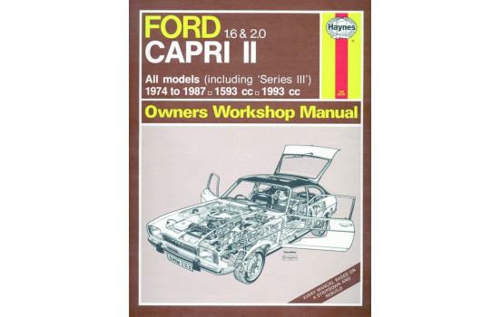 Haynes Workshop manual Ford Capri II (& III) 1.6 & 2.0 (1974-1987) classic reprint