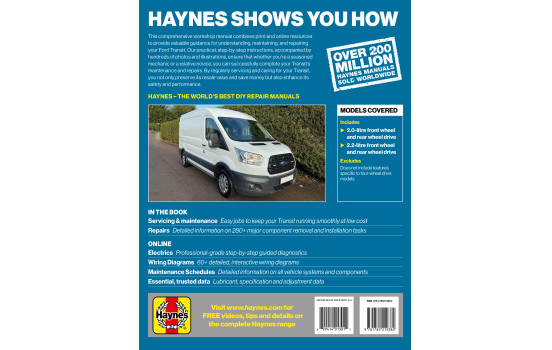Haynes Workshop Manual Ford Transit Diesel (2014-2019), Image 2