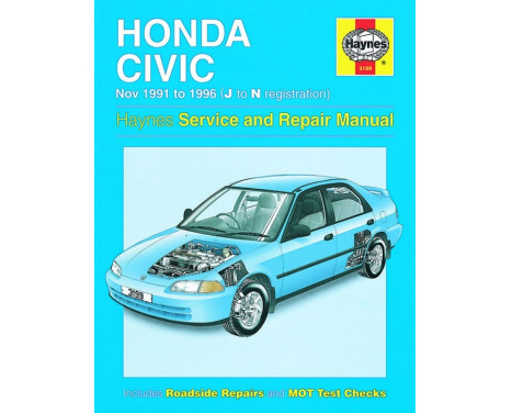 Haynes Workshop manual Honda Civic (Nov 1991-1996)