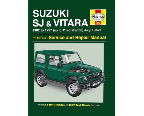 Haynes Workshop manual Suzuki SJ Series, Samurai & Vitara (4-cyl) petrol (1982-1997)