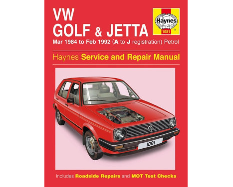 Haynes Workshop manual VW Golf & Jetta Mk 2 petrol (1984-Feb 1992)