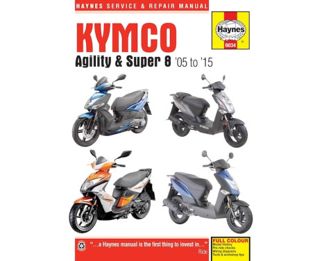 Kymco Agility (05-15) and Super 8 (07-15) Scooters
