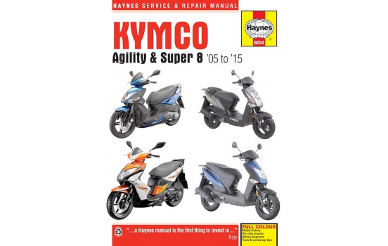 Kymco Agility (05-15) and Super 8 (07-15) Scooters