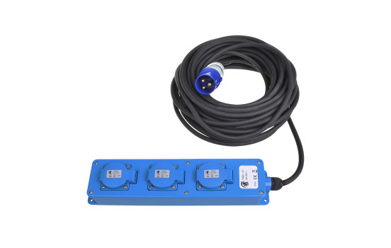 CEE 3-vägs Schuko power strip 20M