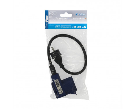 Verloopkabel 40cm från Schuko-kontakt till rätt vinkel CEE-uttag + Schuko-uttag, bild 6
