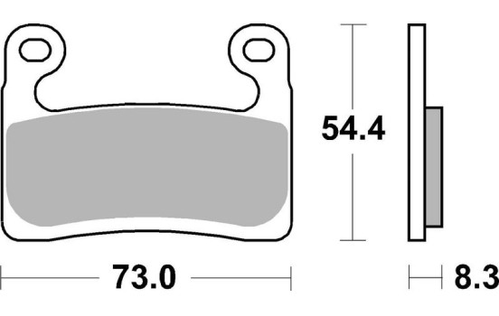 Bromsbeläggssats, skivbroms
