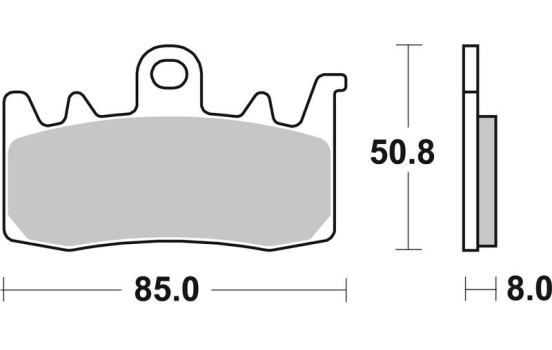 Bromsbeläggssats, skivbroms