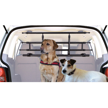 Filet Séparation Voiture Pour Chien - Barrière Siège Arrière Réglable, Maille Transparente, Fixation Crochets - 9