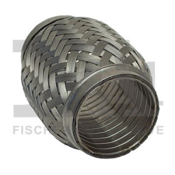 Tuyau Flexible Echappement,Tube Flexible D'Échappement,Joint Flexible De Soufflet De Tuyau Flexible De Réparation D'Échappement Tissé 2.5X14In 6M En Acier Inoxydable Pour Voiture
