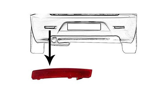Reflector izquierdo en el parachoques, Imagen 2