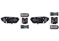 Juego de faros delanteros SET_1EX 015 390-511 Hella