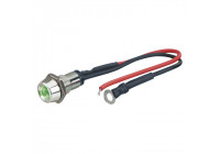 Foliatec LED Control Light cromado - verde intenso Ø = 10 mm - 1 pieza