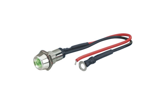 Foliatec LED Control Light cromado - verde intenso Ø = 10 mm - 1 pieza