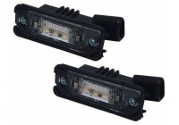 Juego de luces de matrícula