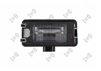 Lámpara de matrícula