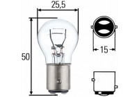 Hella Standard P21/5W, 24V5W (2 unidades)