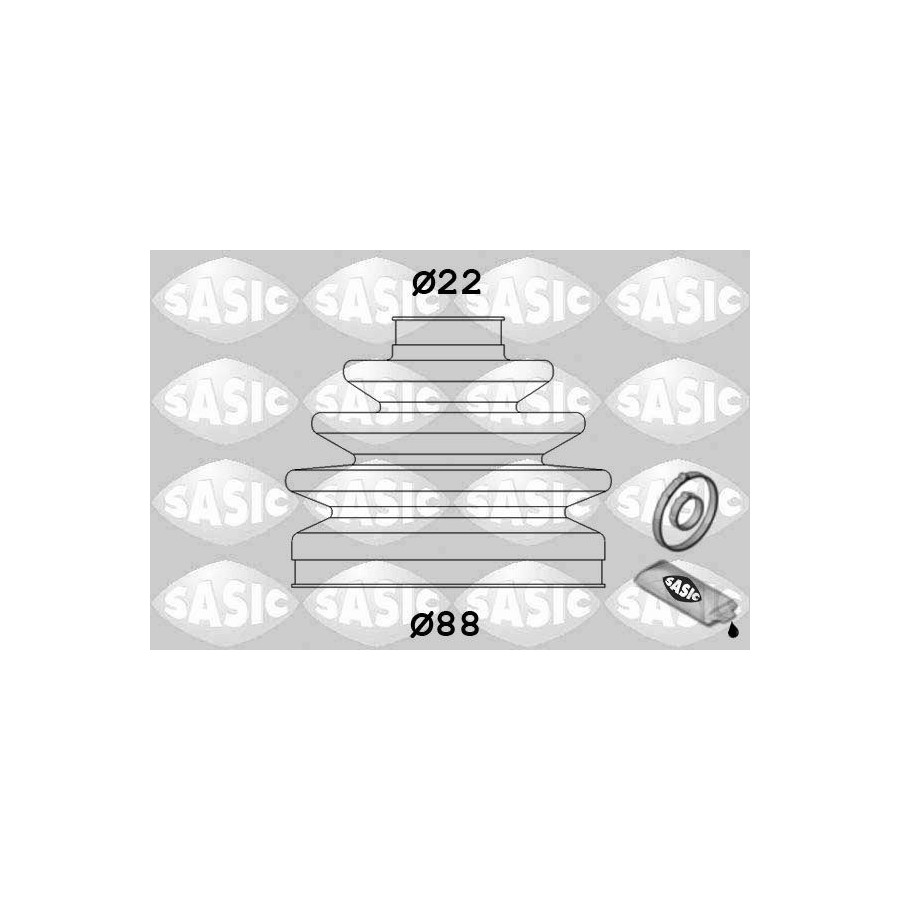 Sasic Jeu De Joints-Soufflets, Arbre De Commande 1906099 - Image 3