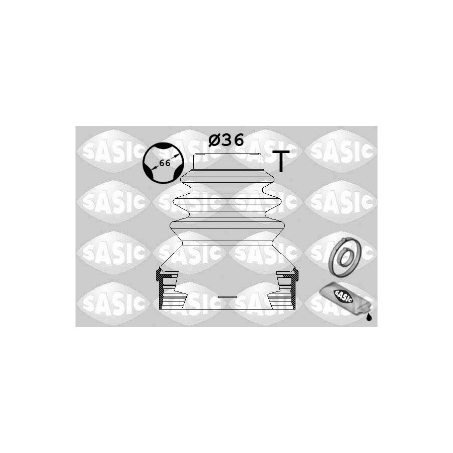 Sasic Jeu De Joints-Soufflets, Arbre De Commande 1900036 - Image 4