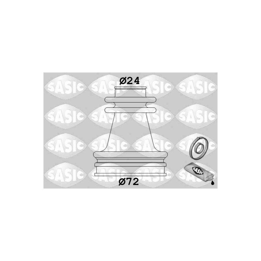 Sasic Jeu De Joints-Soufflets, Arbre De Commande 4003462 Renault