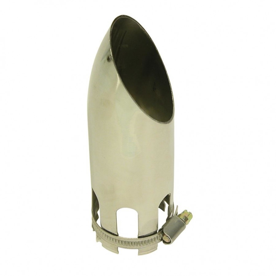 CARPOINT Garniture d'&eacute;chappement en acier inoxydable incurv&eacute;e de 37 &agrave; 61 mm. 